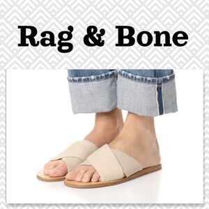 Rag & Bone Keaton Slide in Linen Combo